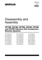 Caterpillar CP74B CS74B CP76B Compactor Disassembly Assembly Service Manual