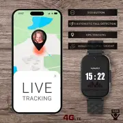 Medical Alert Watch for Seniors Elderly with SOS Button GPS Fall Detection 4GX