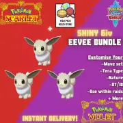 ✨ 6IV SHINY EEVEE BUNDLE ✨ Pokemon Scarlet & Violet ✨ The Indigo Disk ✨