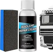 Headlight Cleaner And Restorer Kit,Efficient Headlight Restoration Liquid UV Coating | Clear Coat For Brighter Headlights, Removes Scratches, Haze, Fixes Yellowing