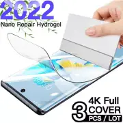 3X HYDROGEL Screen Protector For Samsung Galaxy S23 S22 S24 FE Ultra S21 Plus