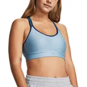 Under Armour Womens HeatGear Infinity Mid Covered Sports Bra - Blue