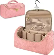 [Mancro] Padded Travel Case Compatible with Dyson Airwrap Complete Styler, Pink, Hair Curler Travel Case