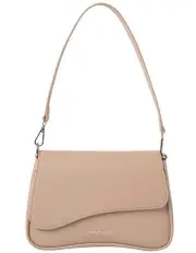 [Mocha] Zoe Wavy Crossbody Bag in Nude