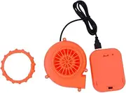Arokibui USB Mini Upgrade Inflatable Costume Fan Replacement - Blow up Blower Portable Fans for Dinosaur Costume, Doll Mascot Head or Other Game Clothing - Orange