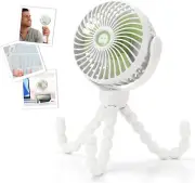 Snawowo Upgraded Portable Baby Stroller Fan, 360°Rotate Rechargeable Mini Clip o