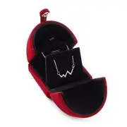 Red Wine Velvet Pendant Necklace Box Jewelry Gift Box Small pendant box