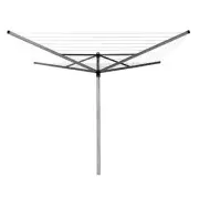 Brabantia Clothesline W/ Ground Spike Water Resistant 116"x116" Gray