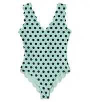 [Marysia Bumby] Marysia Bumby Bumby Charleston polka-dot scalloped swimsuit Y 4 green