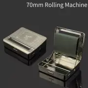 Cigarette Roller 70MM Metal Case Tobacco Rolling Machine Herb Manual Smoking