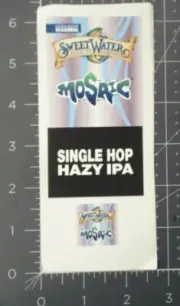 SWEETWATER BREWING CO Mosaic Hazy IPA rct STICKER SET decal craft beer brewery