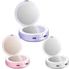 Mini Travel Mirrors with Light 4 in 1 Rechargeable Travel Mirrors with Light