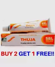 SBL Thuja Homeopathic Wart Remover Herbal Cream Mole Corn Skin Tag Removal 25g