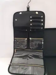 Cavi Travel Bag For Jewelry Makeup Hair Accessories Black Velvet Organizer
