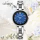 CITIZEN 星辰 LADYS 光動能 簡約淑女腕錶-28mm EM0807-89L 銀藍