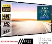 10 pack Projector Screens, 16:9 Home Theater Foldable Screen 120" Indoor/Outdoor