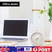 Analog Alarm Clock Silent Non Ticking Retro Vintage Tabletop Desk Small Clock