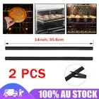 2x Silicone Oven Rack Guard Shelf Edge Burn Protector Protection Heat Resistant