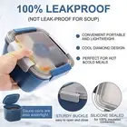 Microwave-safe Bento Box Leak-resistant Lunch Container Layers for Students