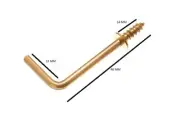 Dresser Screw In Hook 32mm To Shoulder Total Length 45mm Eb With Pack Size 100