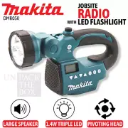 Makita Jobsite Radio LED Flashlight 2-in-1 18V LCD Display Tool Only DMR050