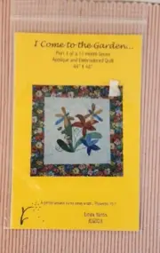 I Come To The Garden Applique & Embroidered Quilt Pattern Part 3 of 12