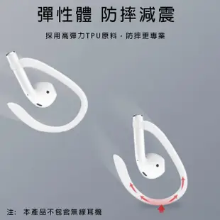 【妃航】蘋果 AirPods 1代/2代共用 矽膠 藍芽/藍牙/無線 耳機 防脫落/防丟繩/掛繩 耳掛式/耳機繩