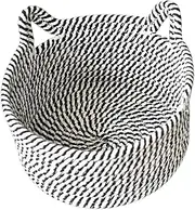 Cat Ears Storage Basket - Cotton Rope Organizer With Cute Cat Shape | Multi-Functional Storage Box For Clothes, Toys, Makeup, Books, Towels, Nursery, Decorative Storage's Baskets Box