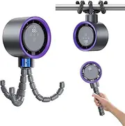 NIFBANG baby stroller fan, LED display, 100° automatic oscillation battery powered, octopus clip fan that can be clipped anywhere, suitable for baby strollers, golf carts, desktop universal, grey
