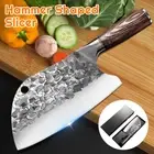 7 IN Hand Forged 5Cr15 STEEL Master Chef Meat/Bone Cleaver Chopper Butcher Knife
