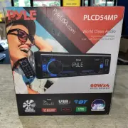 Pyle PLCD54MP Single Din Bluetooth MP3 Stereo Receiver with USB, Aux - Black