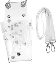 BIUDECO Transparent Hairdressing Scissors Organizer Pouch Lightweight Durable Barber Scissors Waist Bag for Convenient Travel and Daily Use Professional Hair Salon Tool Storage