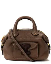 Loewe Brown Leather 2Way Micro Mini Handbag (Authentic Pre-Loved)