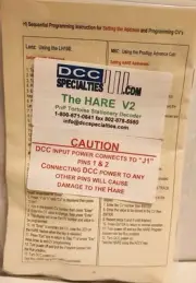 DCC Specialties - The Hare V2 PnP Tortoise Stationary Decoder New
