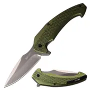 M-Tech S/Steel Ball Bearing Pivot Blade Pocket Knife (Green)