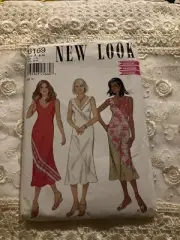 New Look Pattern 6169 Sleeveless Summer Dress Sz 6-8-10-12-14-16 Uncut FF