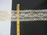 10 yards Flat Light TAN LACE, 1.75", NEW off of the reel