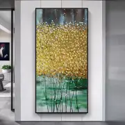 Mintura Handpainted Knife Tree Oil Painting On Canvas Modern Home Decor Wall Art