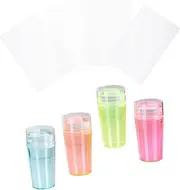 Diy Nail Art Tool Set 4 Pack of Nail Seals Silicone Seals for Easy Nail Stamping