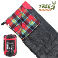 在飛比找Yahoo奇摩購物中心優惠-TreeWalker 露遊暖心法蘭絨禦寒睡袋