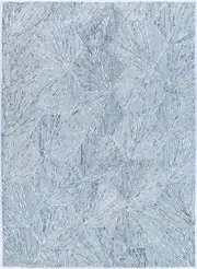 Astrid Hexagon Blue Rug