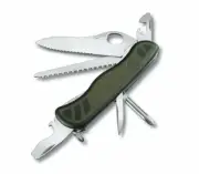 Victorinox Swiss Army Soldiers Knife 08 Green/Black 0.8461.MWCH One Hand Blade