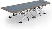 YVYKFZD Folding Camping Cot, Camping Bed for Adults, Portable Sleeping Cots with Headrest Design, for Tent Office Outdoor Travel, Supports 220 lbs (Color : A, Size : 160x57.5x28.5cm)
