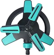 Garden Sprinkler - Grass Sprinkler | Water Sprinkler for Garden | Automatic 360 Degree Rotating Garden Sprinkler | 3 Nozzles Lawn Sprinklers | Lawn Water Sprinkler Gardening Water for Lawn & Garden