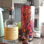三隻猴子XBOUNCE 純麥 威士忌 潮猴酷玩組 空酒瓶 盒裝 二手