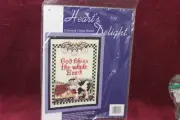Heart's Delight Counted Cross Stitch Kit = God Bless The Whole Herd