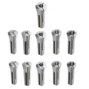 11 PC R8 Collet Set 1/8"- 3/4" Mill Holder R8 Collet Set Harden Machinist Tool