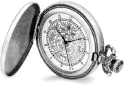 Charles Hubert Antiqued Floral Design Pocket Watch XWA4460