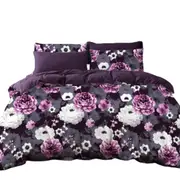 Violet Various Size Ultra Soft Duvet Doona Cover Set