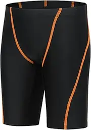 [Xioker] Boy's Swim Jammers Youth Swim Competitions Shorts &Boy's Swim Shorts Swimsuit Jammer Youth Quick Dry UPF 50+